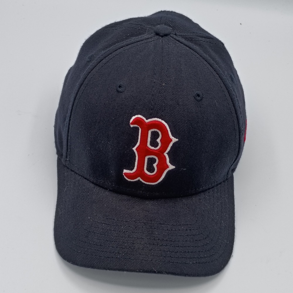 New Era Men Boston Red Sox 39THIRTY Navy Blue L-XL Stretch Fit Hat